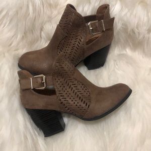 Taupe Distress Booties
